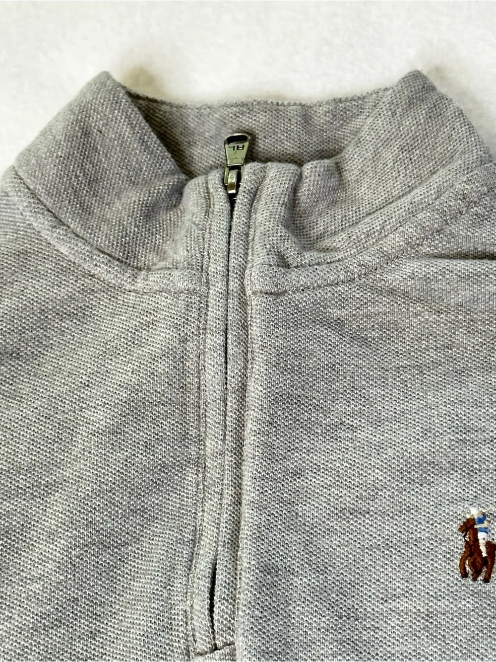 Polo Ralph Lauren Boys Set  1/2 Zipper Turtleneck Sweater & Pants Grey Size 5